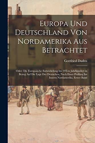 Europa Und Deutschland Von Nordamerika Aus Betrachtet cover