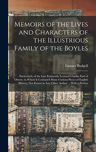 Memoirs of the Lives and Characters of the Illustrious Family of the B cover