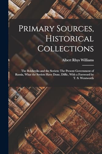 Primary Sources, Historical Collections cover