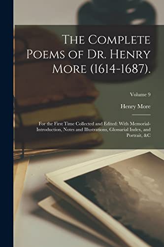 The Complete Poems of Dr. Henry More (1614-1687). cover