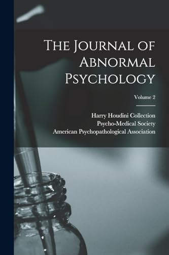 The Journal of Abnormal Psychology; Volume 2