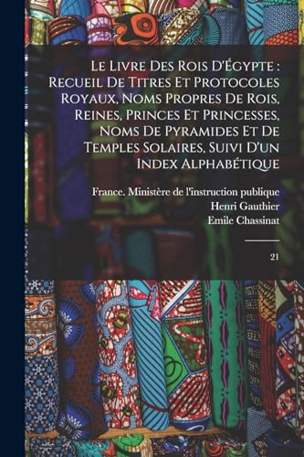 Le livre des rois d'Égypte cover