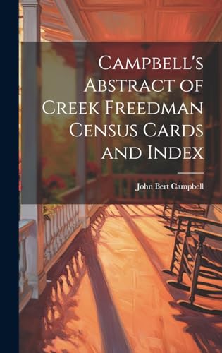 Campbell's Abstract of Creek Freedman Census Cards and Index cover
