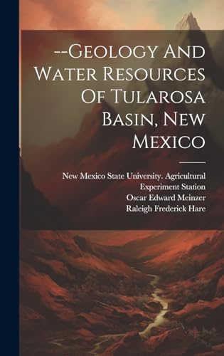 --geology And Water Resources Of Tularosa Basin, New Mexico cover