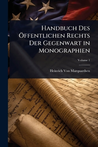 Handbuch Des Ã-ffentlichen Rechts Der Gegenwart in Monographien cover