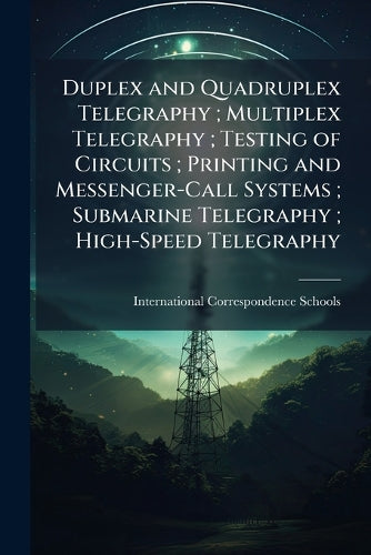 Duplex and Quadruplex Telegraphy; Multiplex Telegraphy; Testing of Cir cover