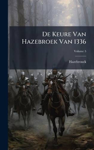 De Keure Van Hazebroek Van 1336 cover