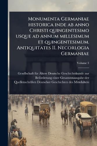 Monumenta Germaniae historica inde ab anno Christi quingentesimo usque cover