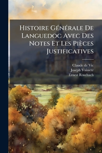 Histoire GÃ(c)nÃ(c)rale De Languedoc Avec Des Notes Et Les Pièces Just cover