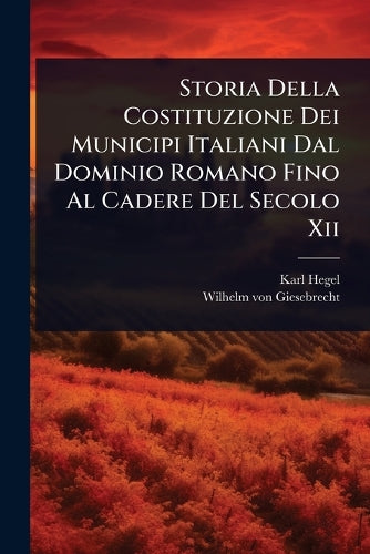Storia Della Costituzione Dei Municipi Italiani Dal Dominio Romano Fin cover
