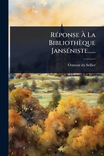 RÃ(c)ponse À La Bibliothèque JansÃ(c)niste...... cover