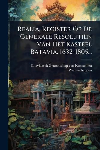 Realia, Register Op De Generale Resolutiën Van Het Kasteel Batavia. 16 cover