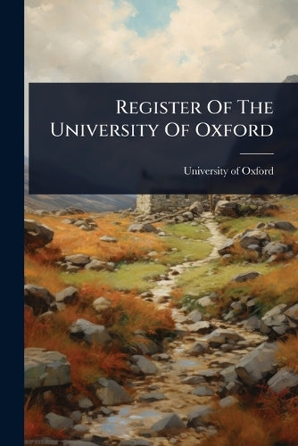 Register Of The University Of Oxford cover