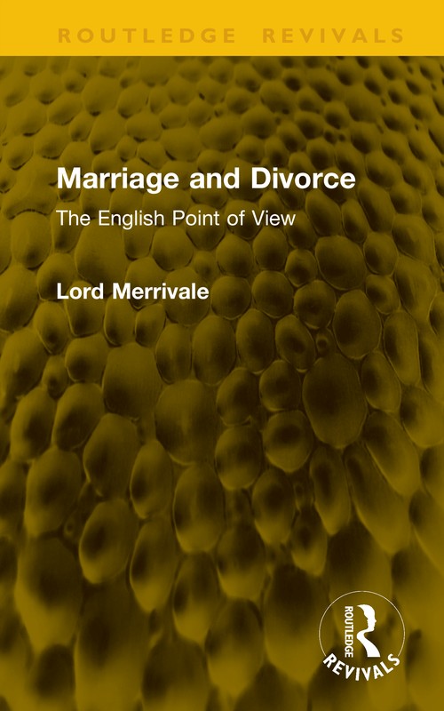 Marriage and Divorce