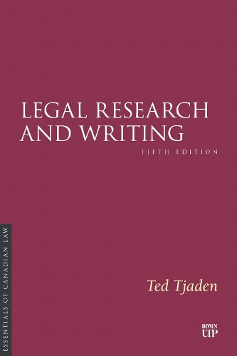 Legal Research and Writing cover art