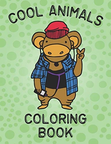 Cool Animals Coloring Book cover