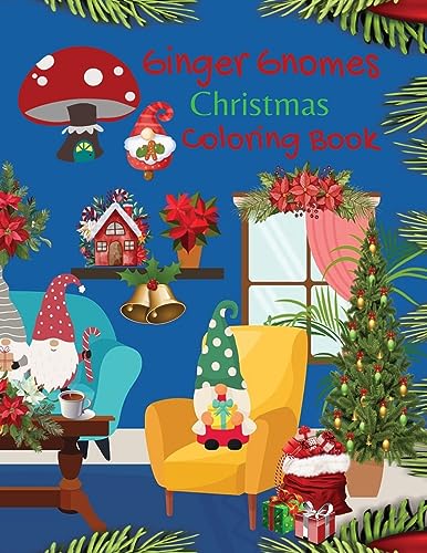 Ginger Gnome Christmas Coloring Book cover