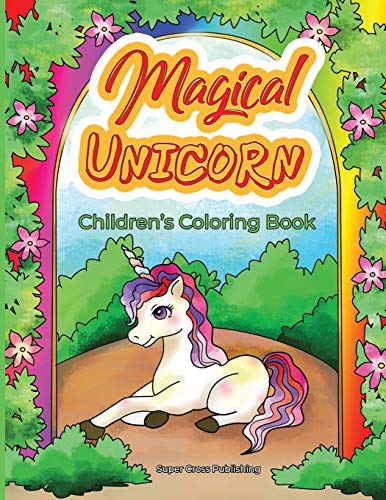 Magical Unicorns children's coloring book cover