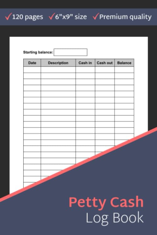 Petty Cash Log Book cover