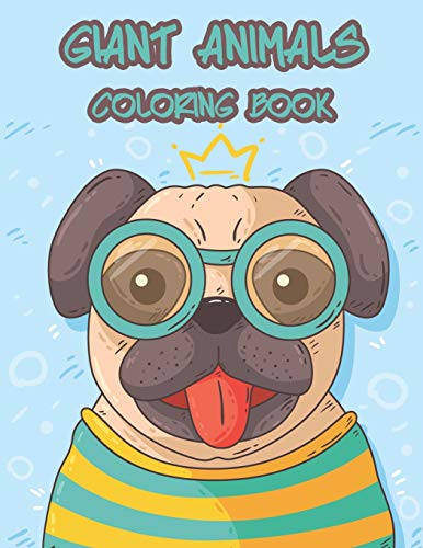 Giant Animals Coloring Book cover