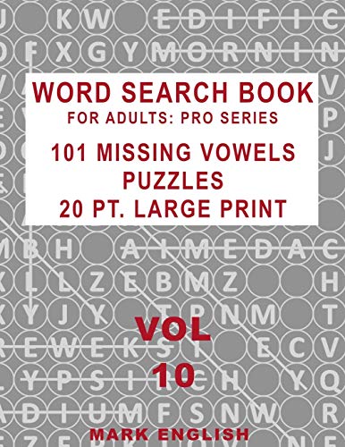 Word Search Book For Adults cover