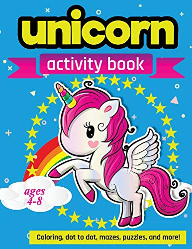 Unicorn Activity Book Ages 4-8 cover