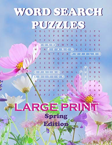 Word Search Puzzles Spring Edition cover