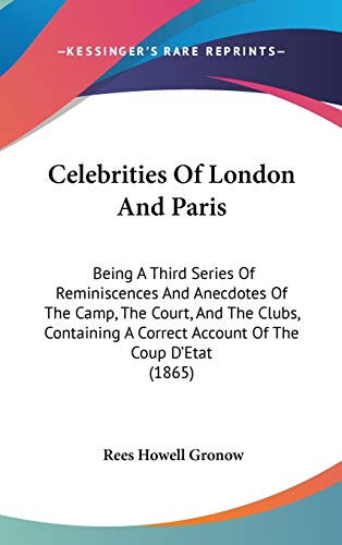 Celebrities Of London And Paris cover