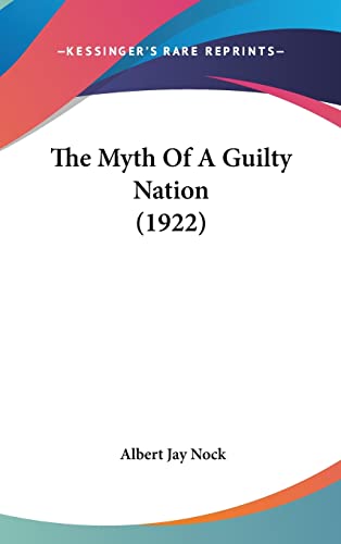 The Myth Of A Guilty Nation (1922) cover