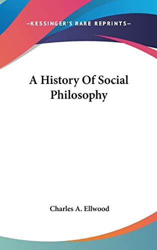 A History Of Social Philosophy cover