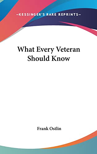What Every Veteran Should Know cover