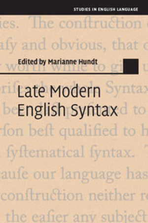 Late Modern English Syntax