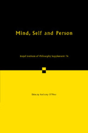 Mind, Self and Person