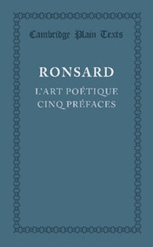 L'art poetique cinq prefaces