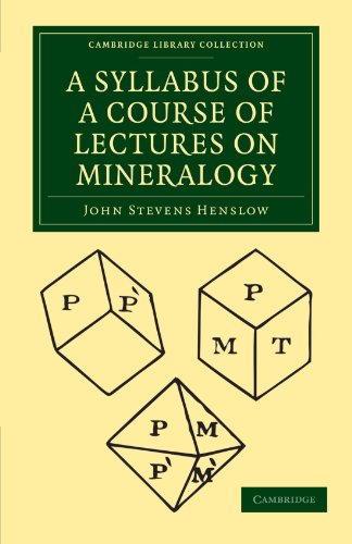 A Syllabus of a Course of Lectures on Mineralogy