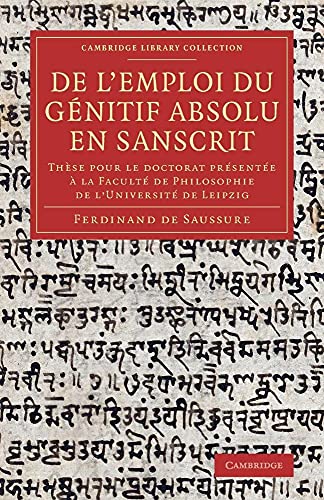 De l'emploi du genitif absolu en Sanscrit