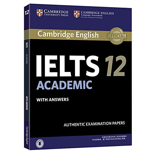 Cambridge Ielts 12 Academic Student's Book with Answers with Audio China Reprint Edition