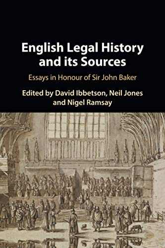 English Legal History and its Sources