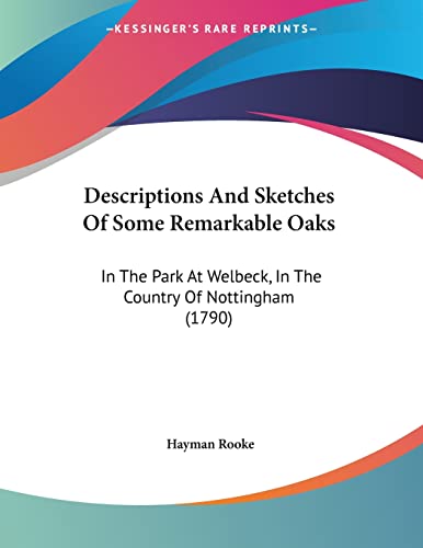 Descriptions And Sketches Of Some Remarkable Oaks cover