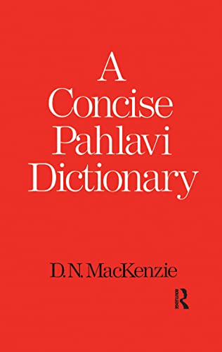 A Concise Pahlavi Dictionary