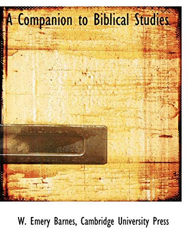 A Companion to Biblical Studies