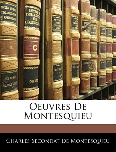 Oeuvres De Montesquieu