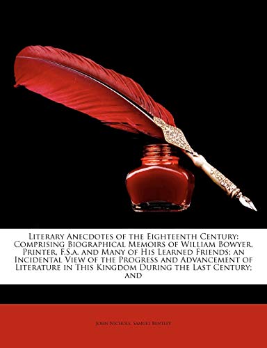 Literary Anecdotes of the Eighteenth Century cover