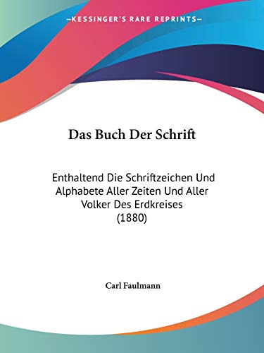 Das Buch Der Schrift cover