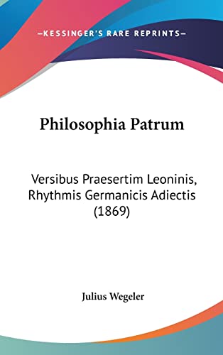 Philosophia Patrum cover