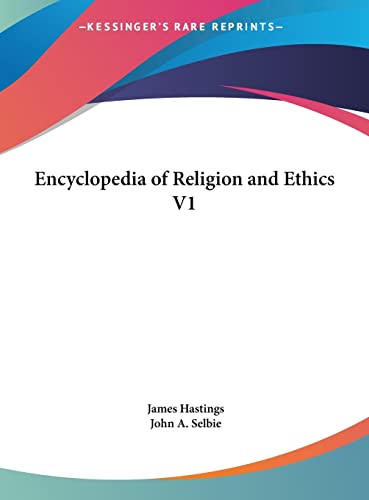 Encyclopedia of Religion and Ethics V1 cover