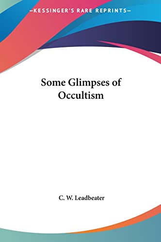 Some Glimpses of Occultism cover