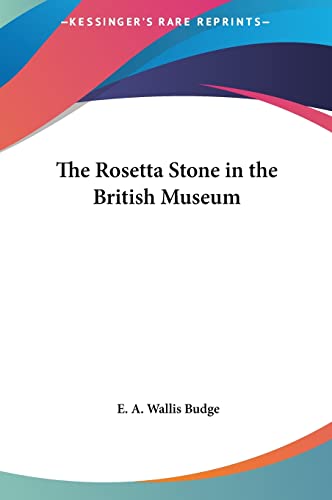 The Rosetta Stone in the British Museum cover