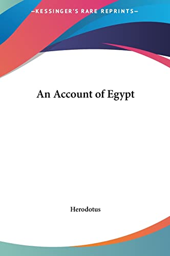 An Account of Egypt cover