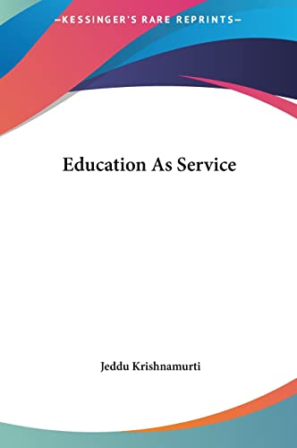 Education As Service cover
